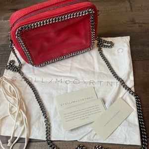 Stella McCartney Red Chain Crossbody Bag